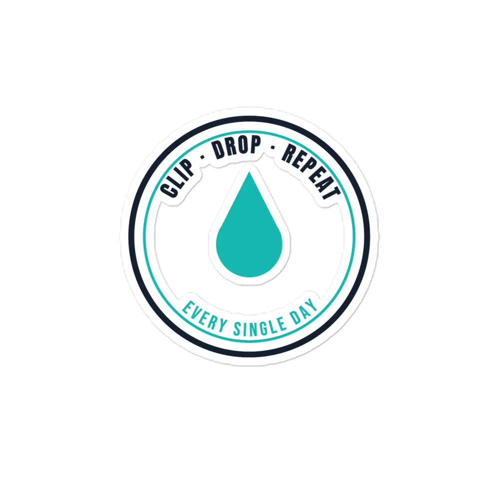 Clip Drop Repeat Sticker
