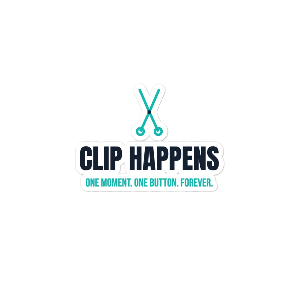 Clip Happens Sticker