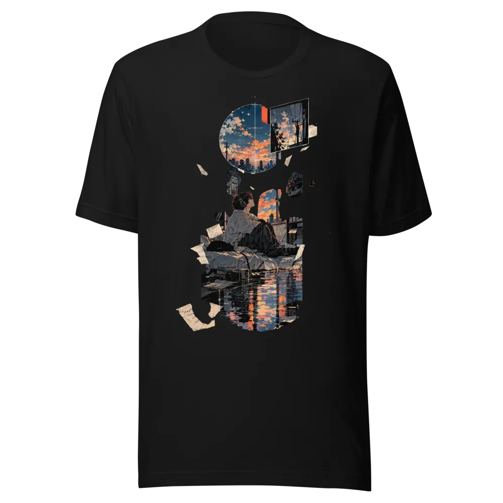 Same Sky Different Days - Techwear Anime Sunset Wi