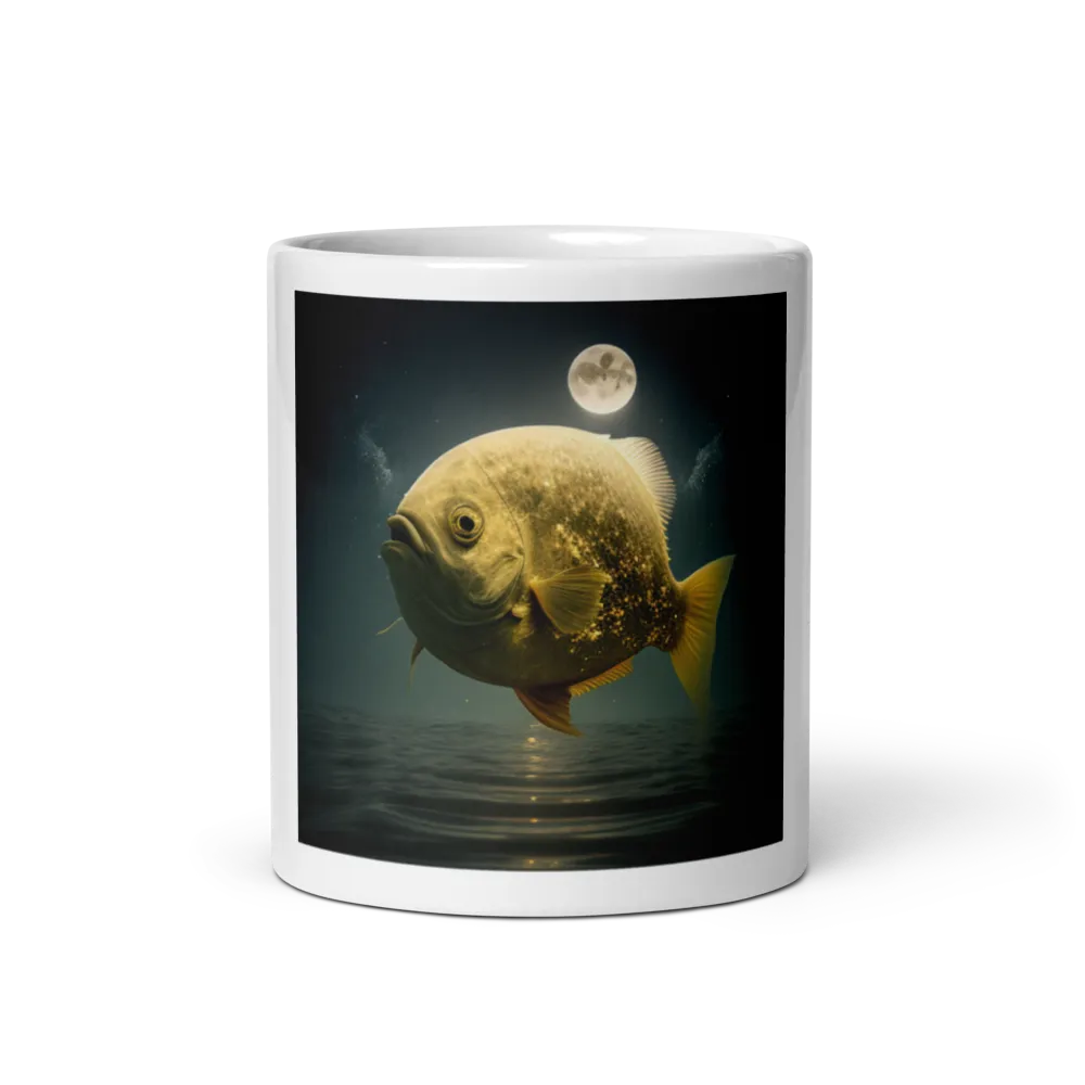  Golden Fish in moonlight  thumbnail 2
