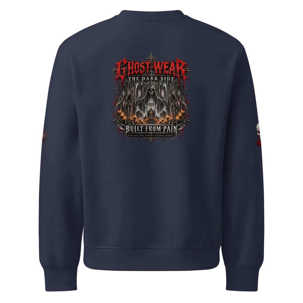 GHOST-WEAR Oversized Heavyweight Sweatshirt - Blue thumbnail 2