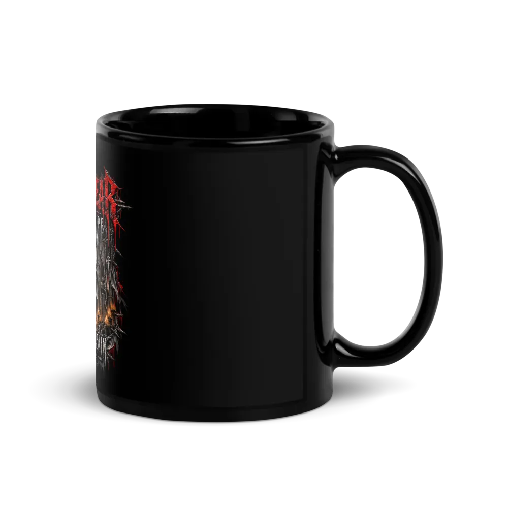 Black GHOST-WEAR Cathedral Black Glossy Mug   thumbnail 3