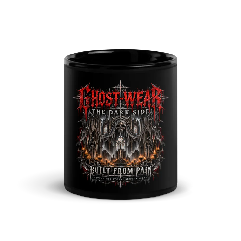 Black GHOST-WEAR Cathedral Black Glossy Mug   thumbnail 2