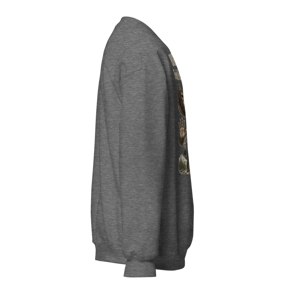 Bigfoot Field Research sweatshirt light text thumbnail 4