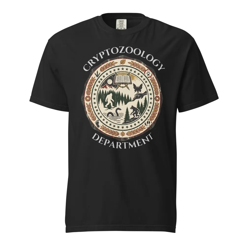 Cryptozoology Department t-shirt black
