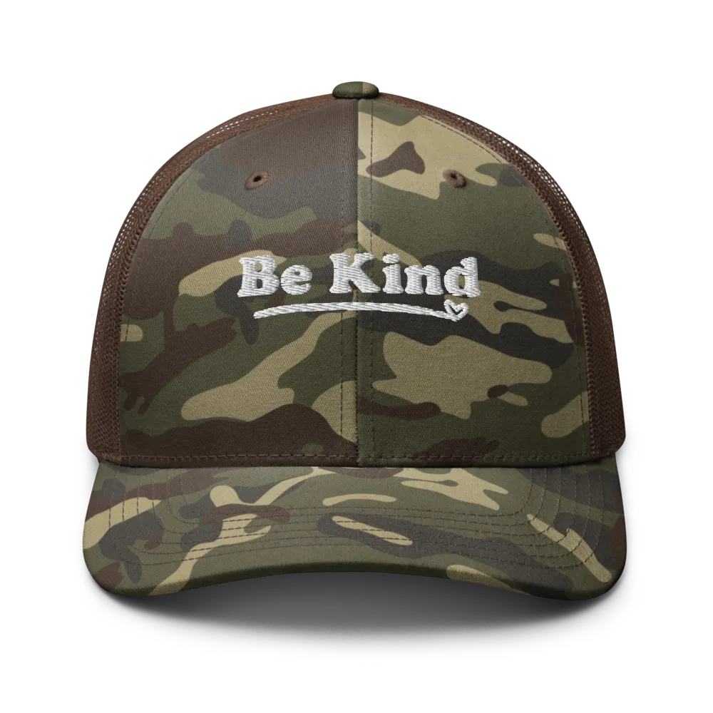 BE KIND CAMO HAT thumbnail 2