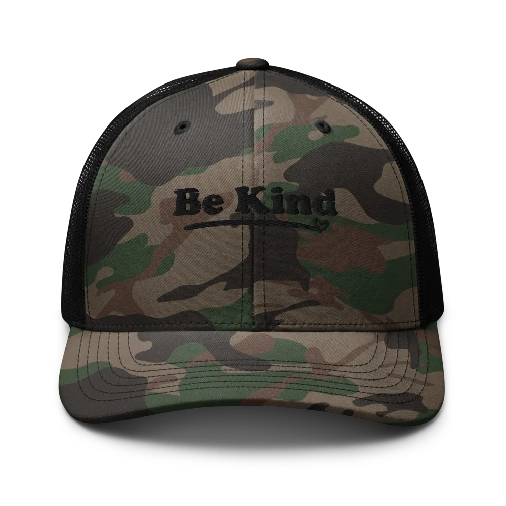 BE KIND CAMO HAT thumbnail 2
