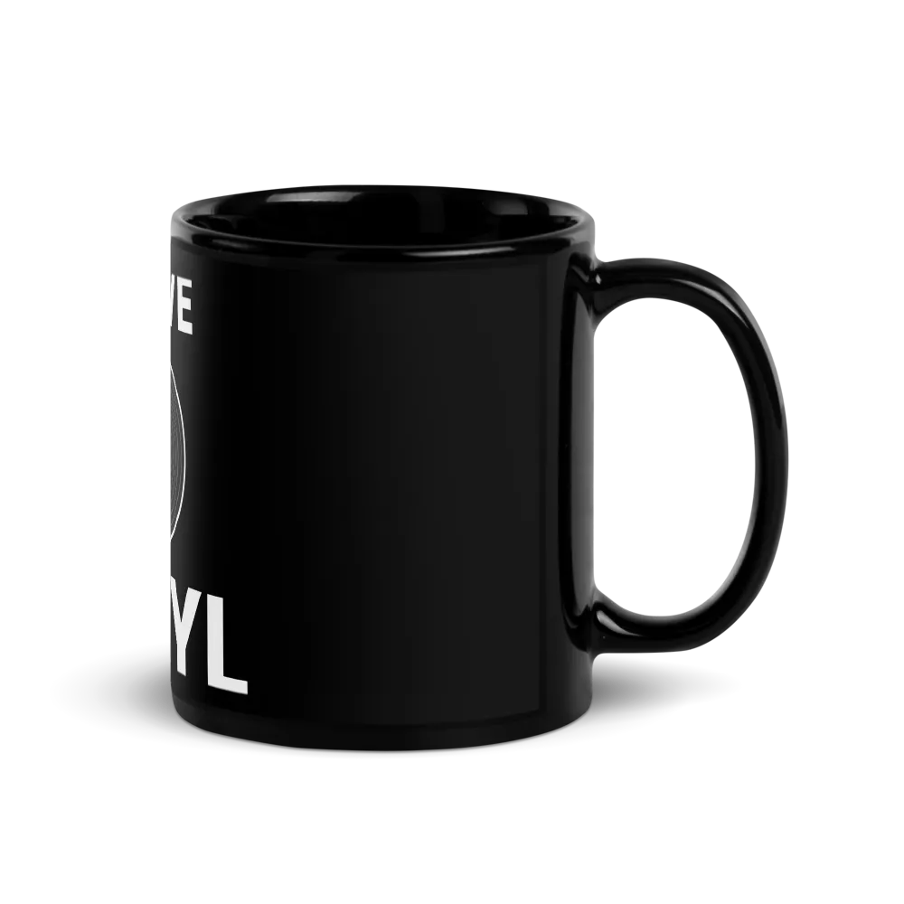 I Love Vinyl Mug - Black thumbnail 3