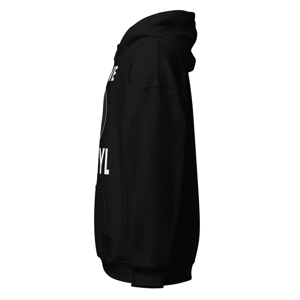 I Love Vinyl Hoodie - Black thumbnail 3
