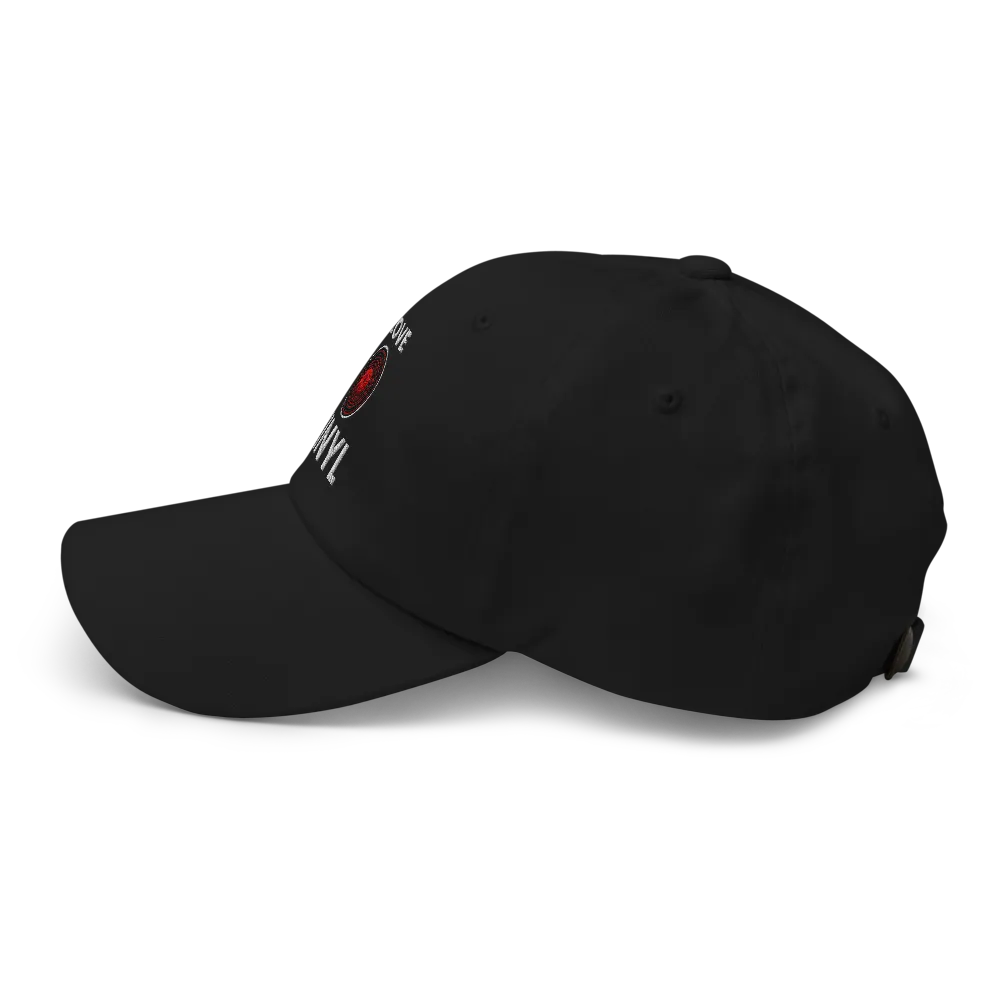 I Love Vinyl Dad Hat - Black thumbnail 5