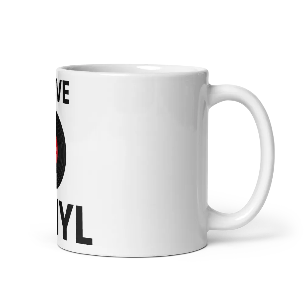 I Love Vinyl Mug - White thumbnail 2