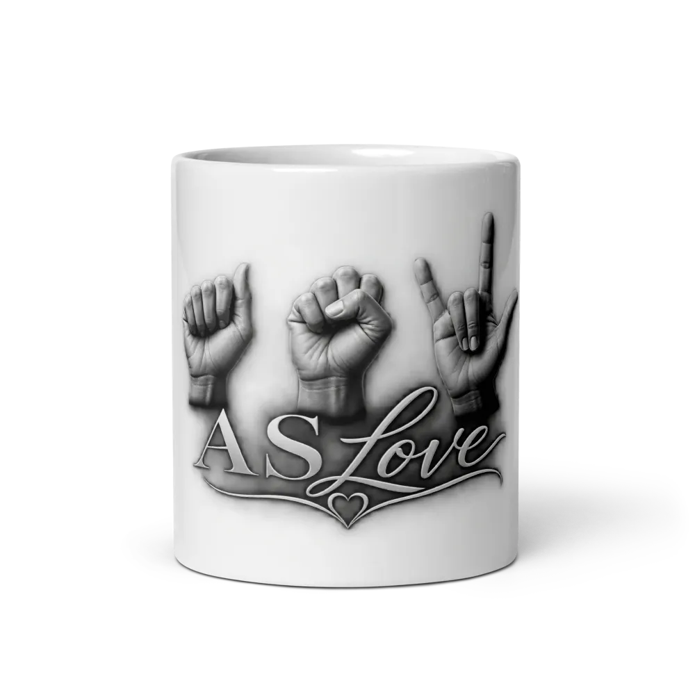 ASLove White Glossy Mug thumbnail 2