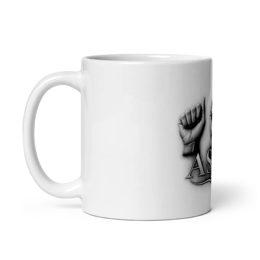 ASLove White Glossy Mug thumbnail 3