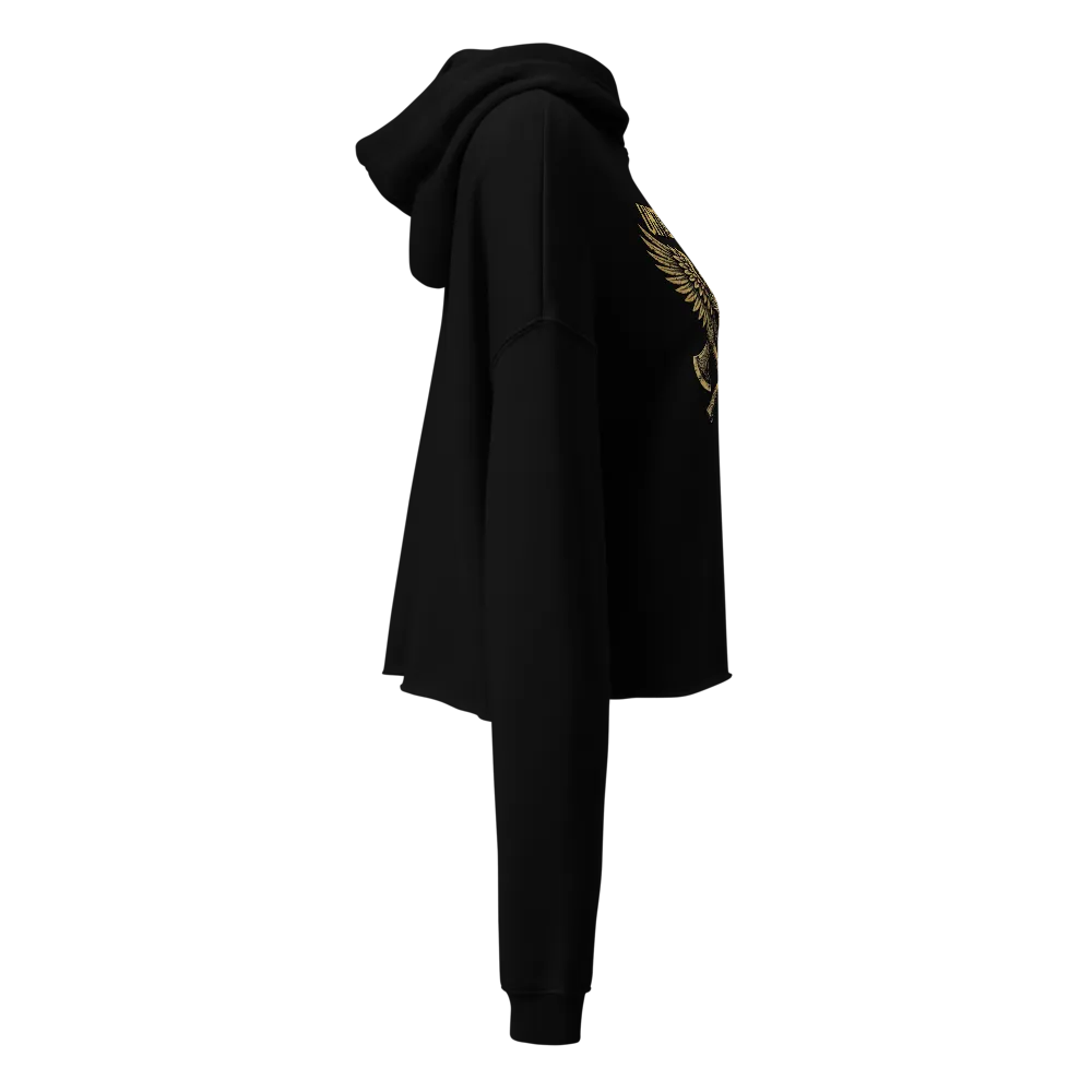 Until Valhalla Cropped Hoodie - Shieldmaiden Hoodi thumbnail 4