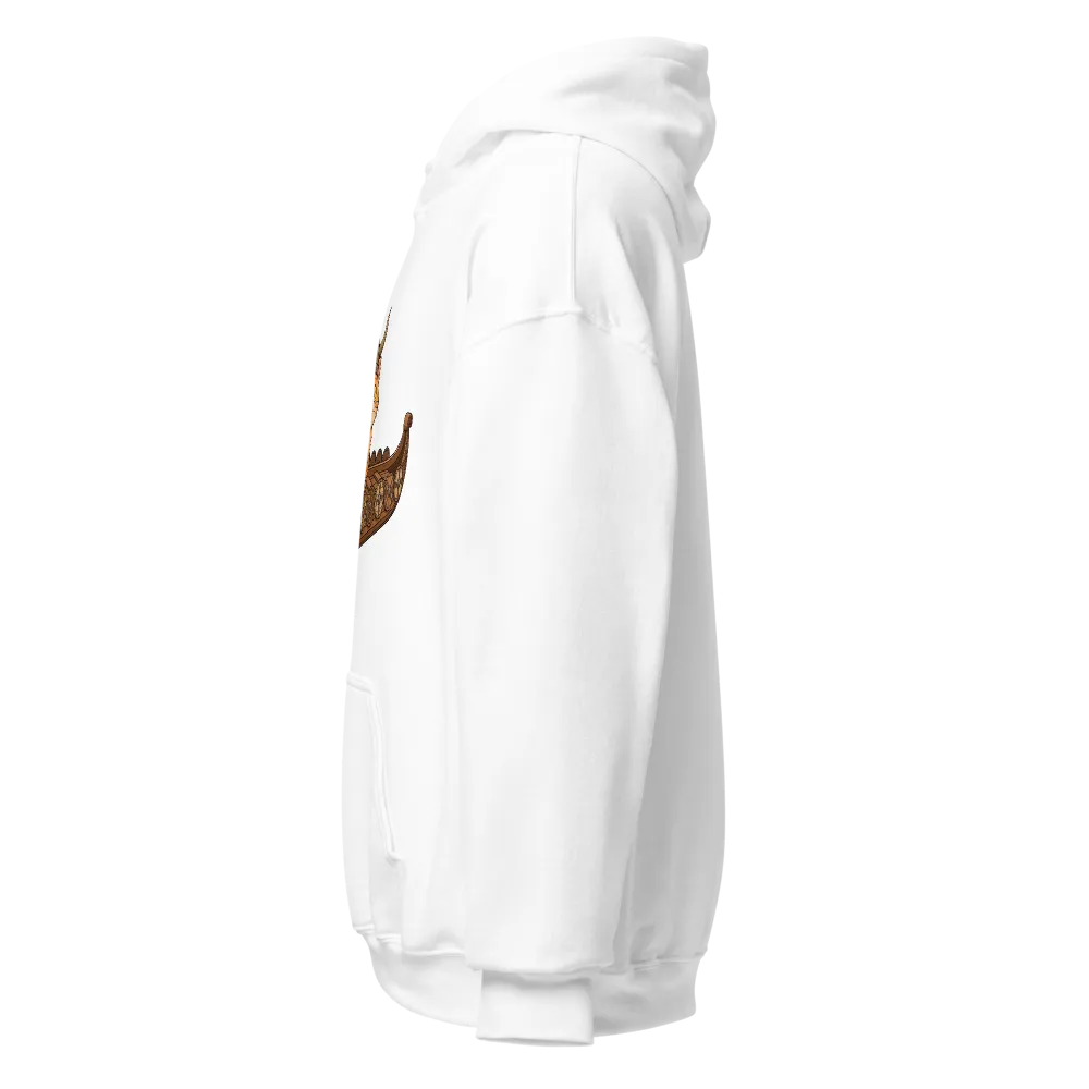 Viking Cat Hoodie The Cat That Sailed With Viking thumbnail 3