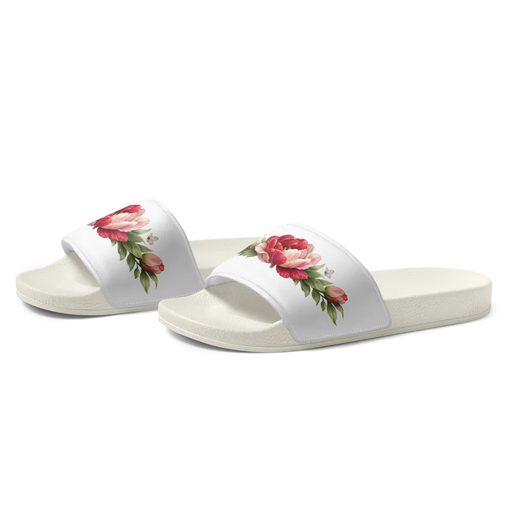 Crimson Peony Éclat Women’s Luxury Slides thumbnail 4