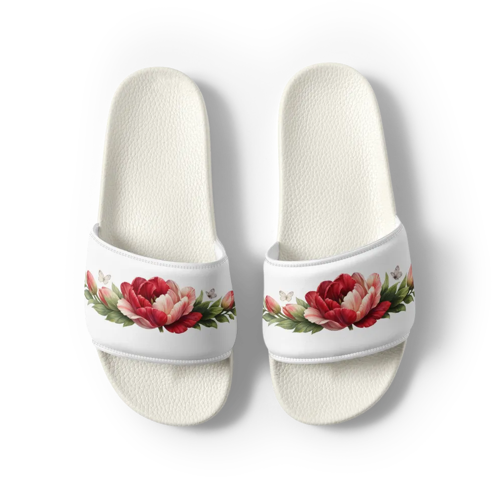 Crimson Peony Éclat Women’s Luxury Slides thumbnail 2