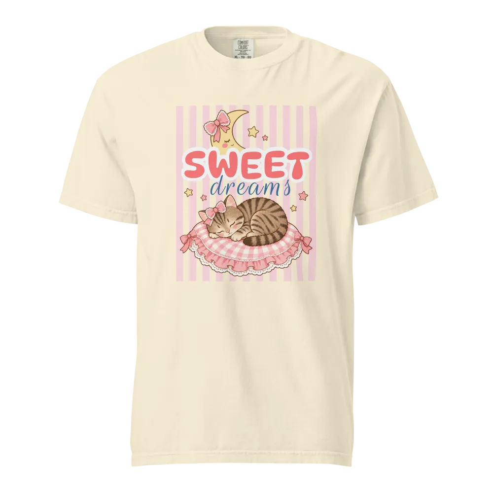 Sweet Dreams Sleeping Kitten Pillow