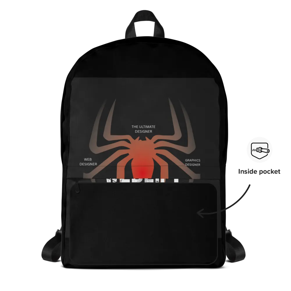 red-spider-graphic-backpack thumbnail 4
