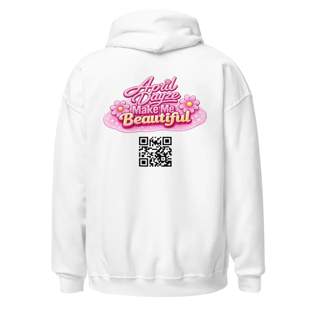 April Dayze White Hoodie thumbnail 4