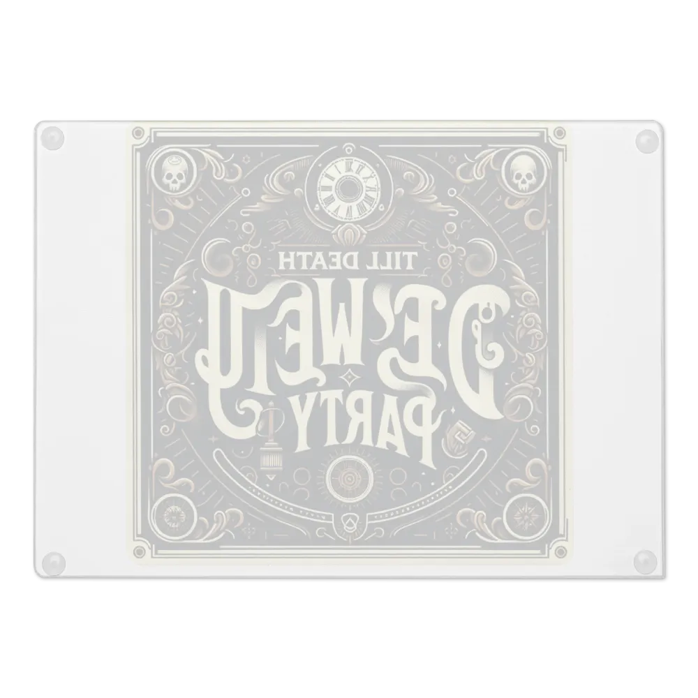 Till death glass cutting board thumbnail 2