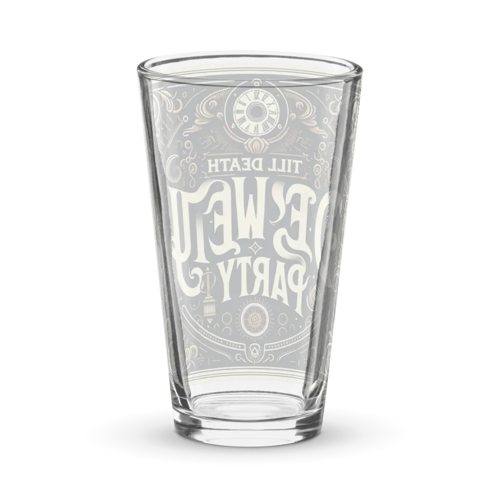 Till death pint Glass thumbnail 2