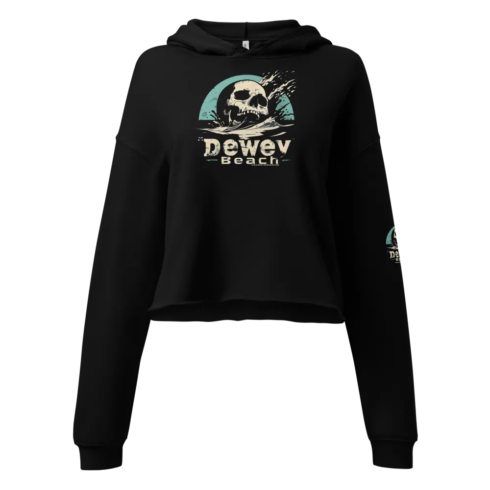 The Dewey skull women's cropped hoodie
