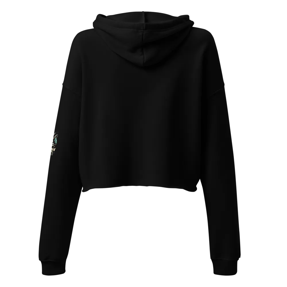 The Dewey skull women's cropped hoodie thumbnail 3