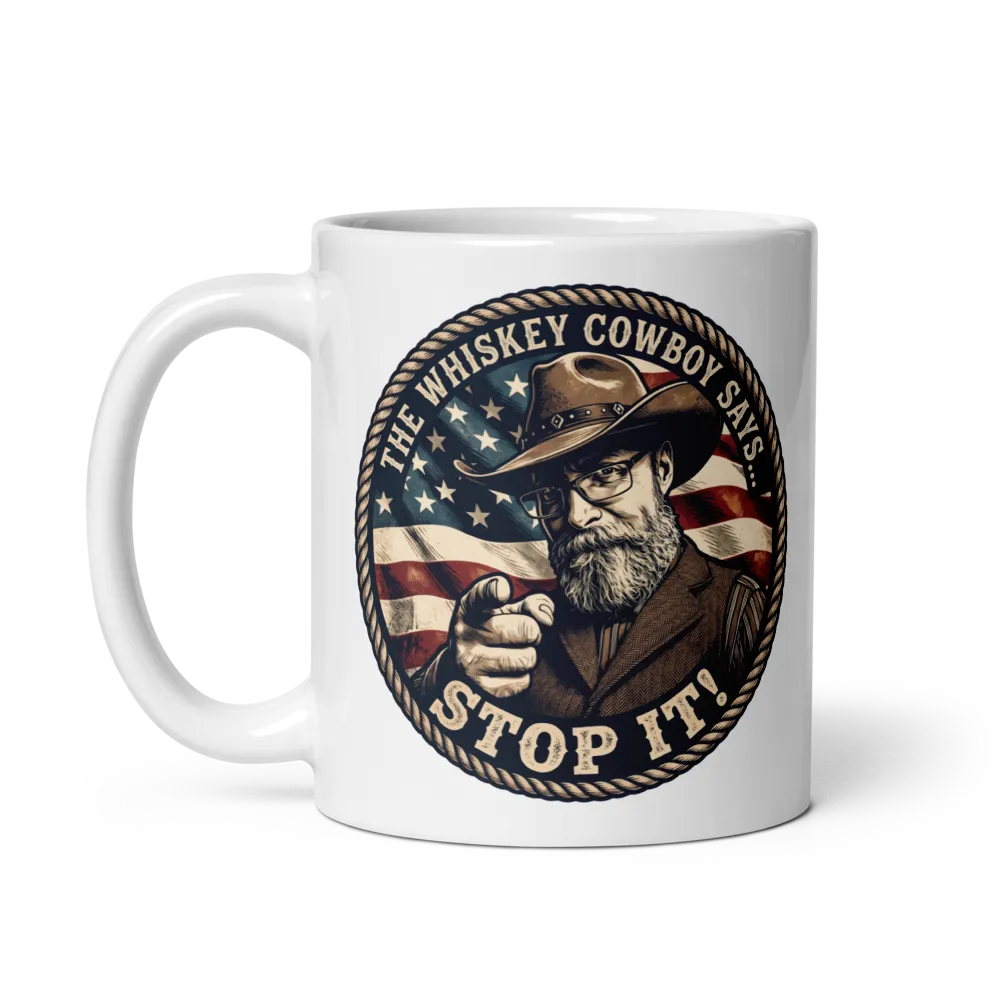 "Stop it!" White Coffee Mug! thumbnail 3