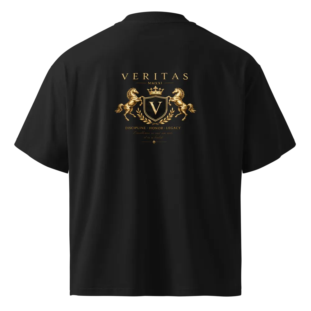 VERITAS Luxury Crest T-Shirt | Hussain Dynasty|  thumbnail 4