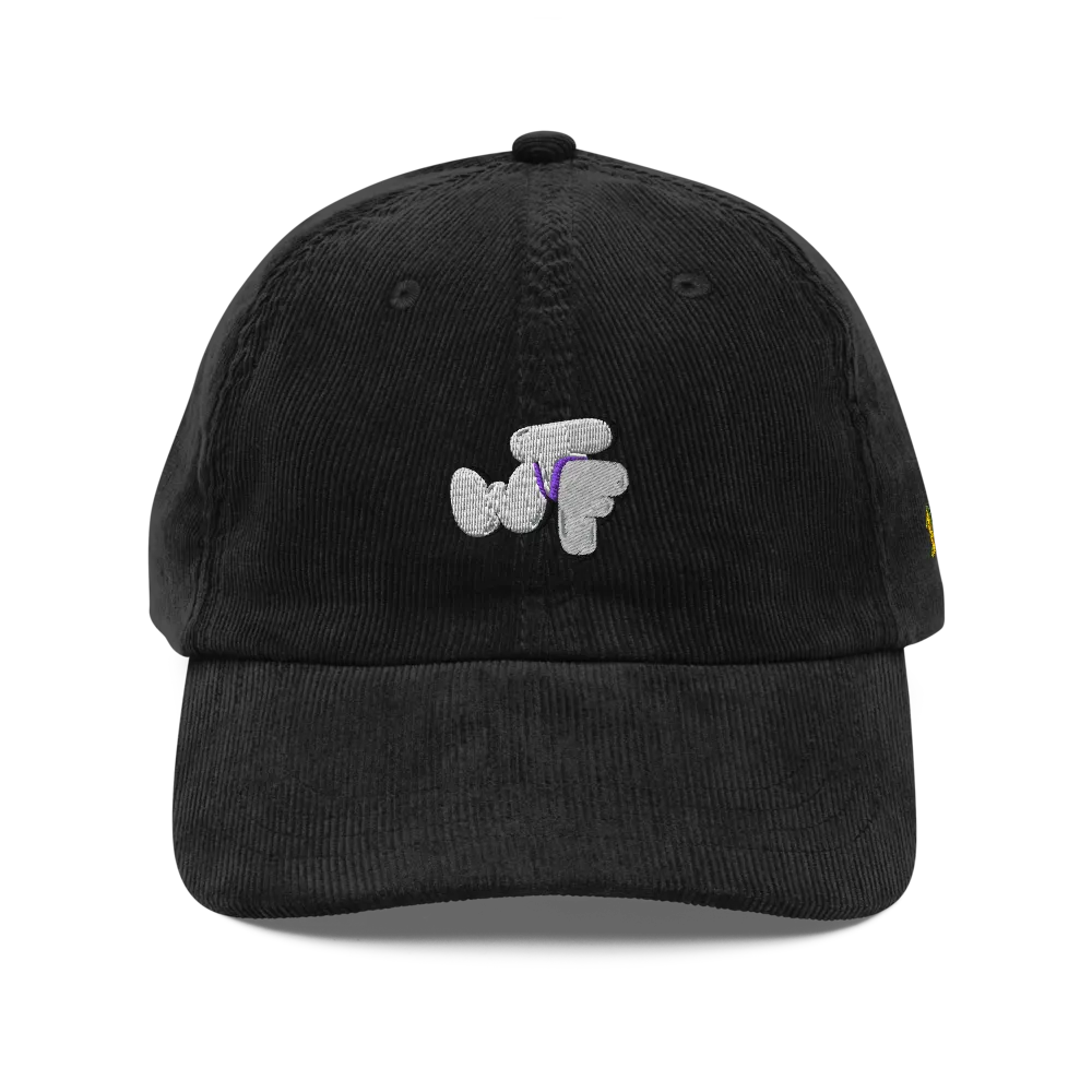 WTF Bubble Font Corduroy Cap thumbnail 2