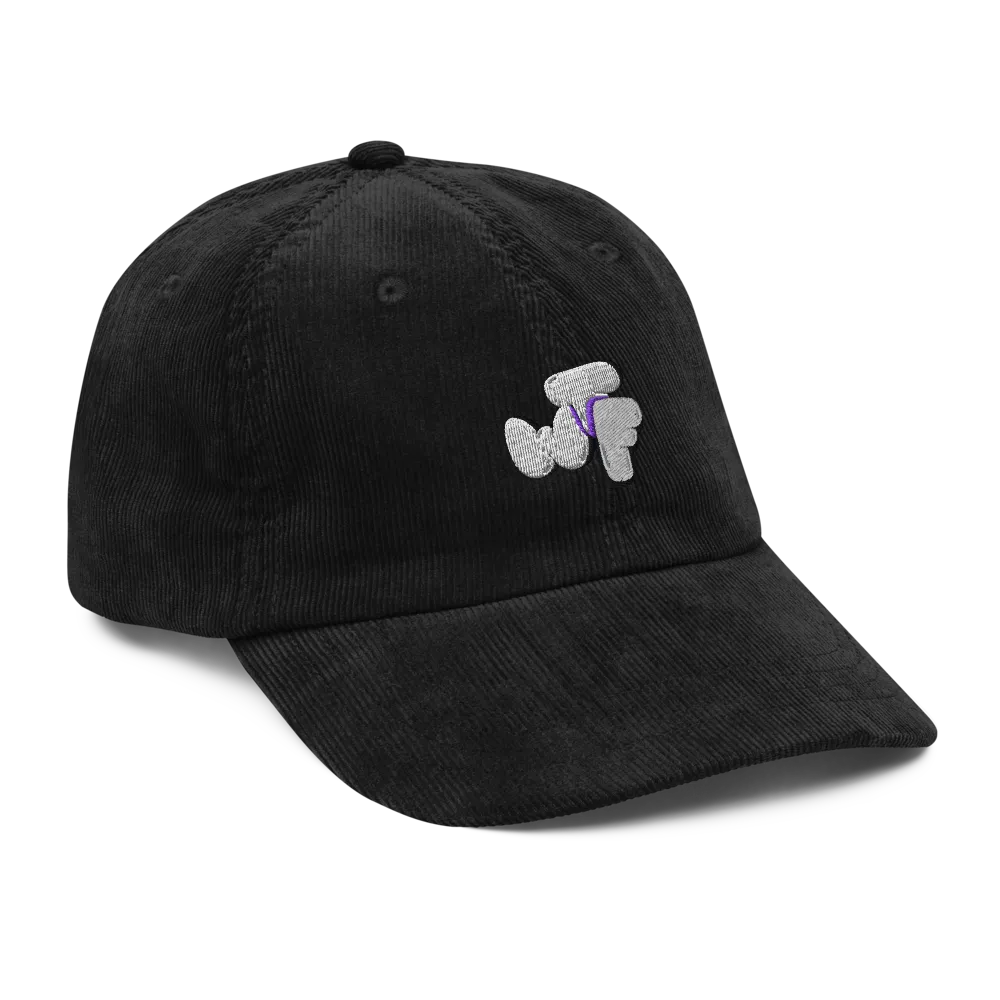 WTF Bubble Font Corduroy Cap thumbnail 4