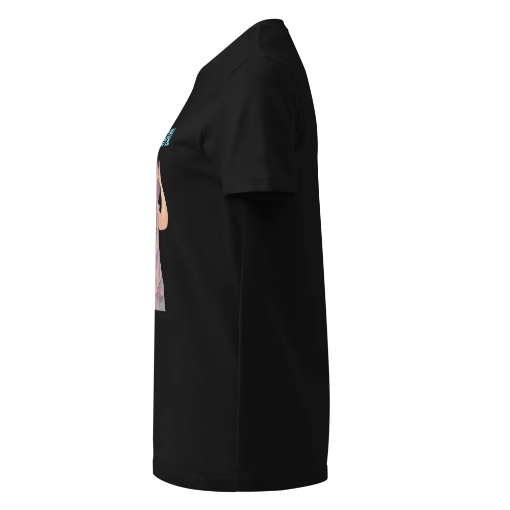Just A Girl Anime T-Shirt - Black thumbnail 3