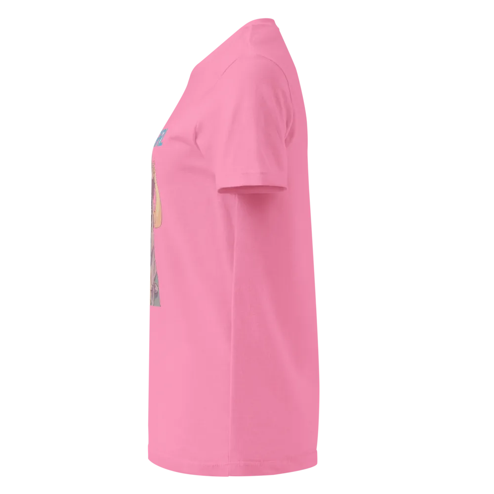 Just A Girl Pink - Cute Anime T-Shirt thumbnail 3