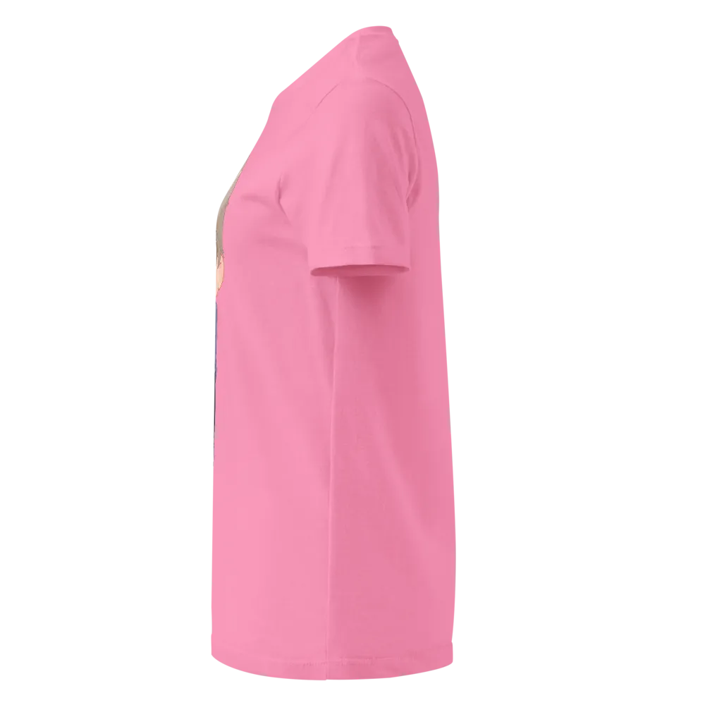 Cute Chibi Boy Pink Kawaii Shirt For Girls thumbnail 3
