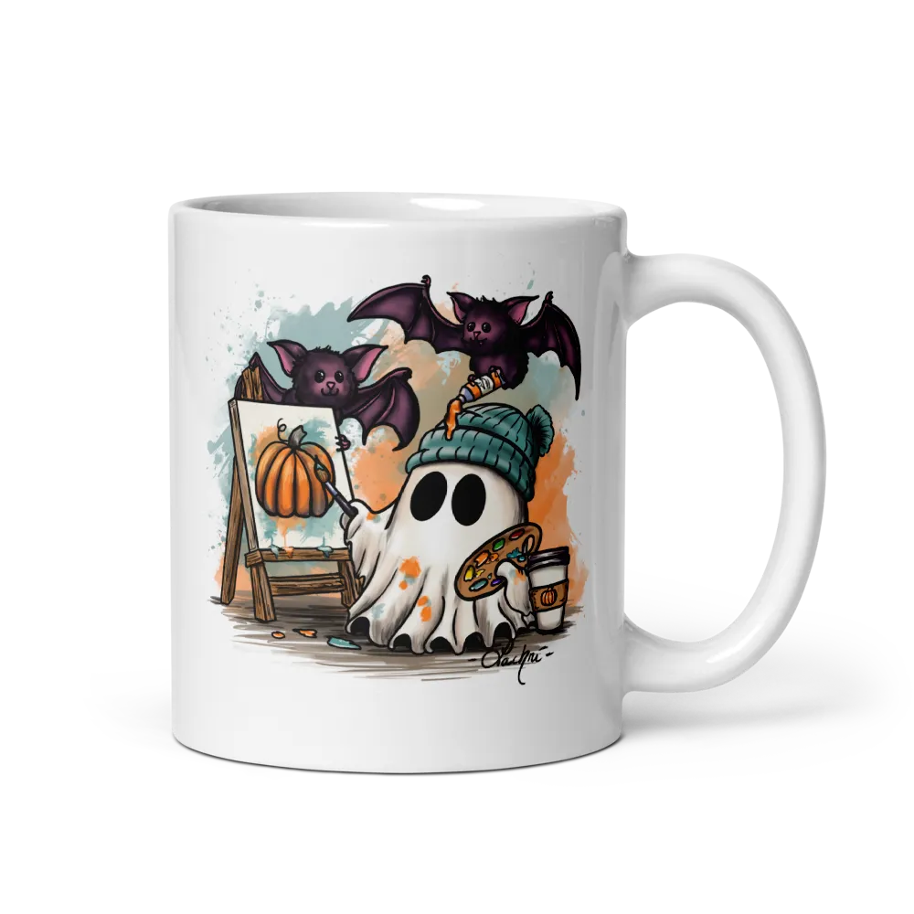 Ghost and Bats Artist Mug