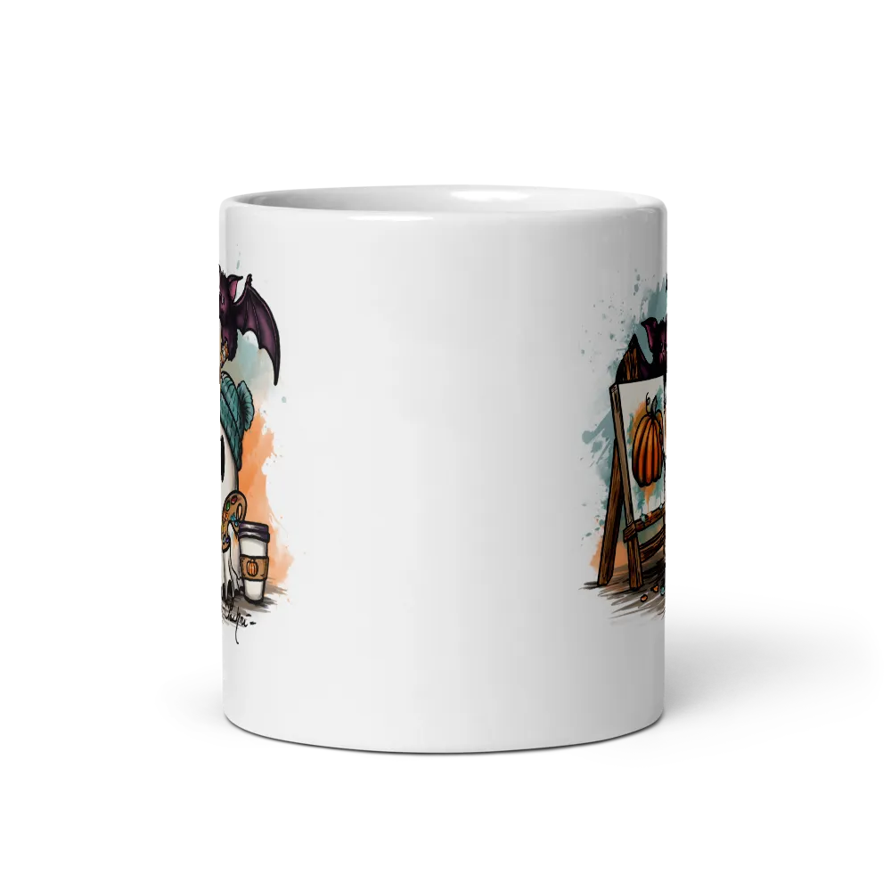 Ghost and Bats Artist Mug thumbnail 2