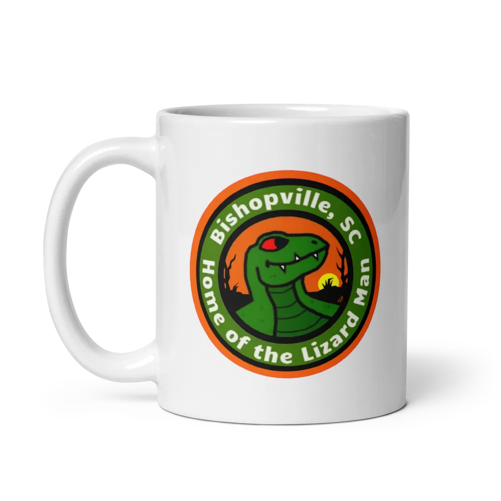Bishopville, SC Home of the Lizard Man Mug thumbnail 3