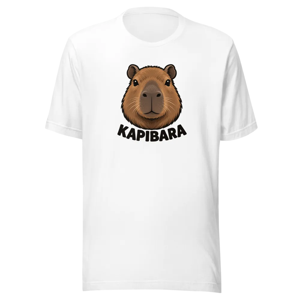Capybara Face Logo T-Shirt – Cute Minimalist