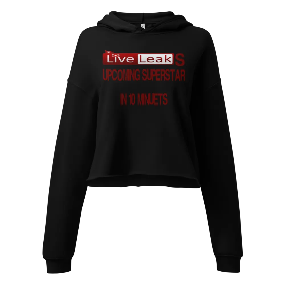 LIVELEAK SUPERSTAR CROPPED WOMAN'S HOODIE