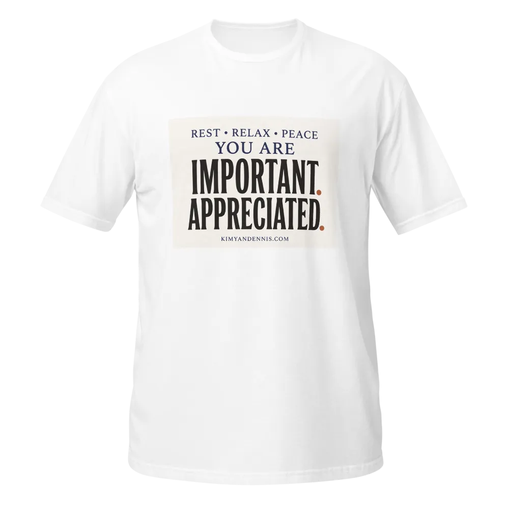 You are appreciated