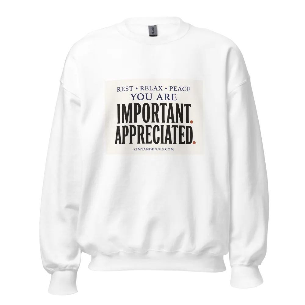 Rest. Appreciated Sweatshirt.