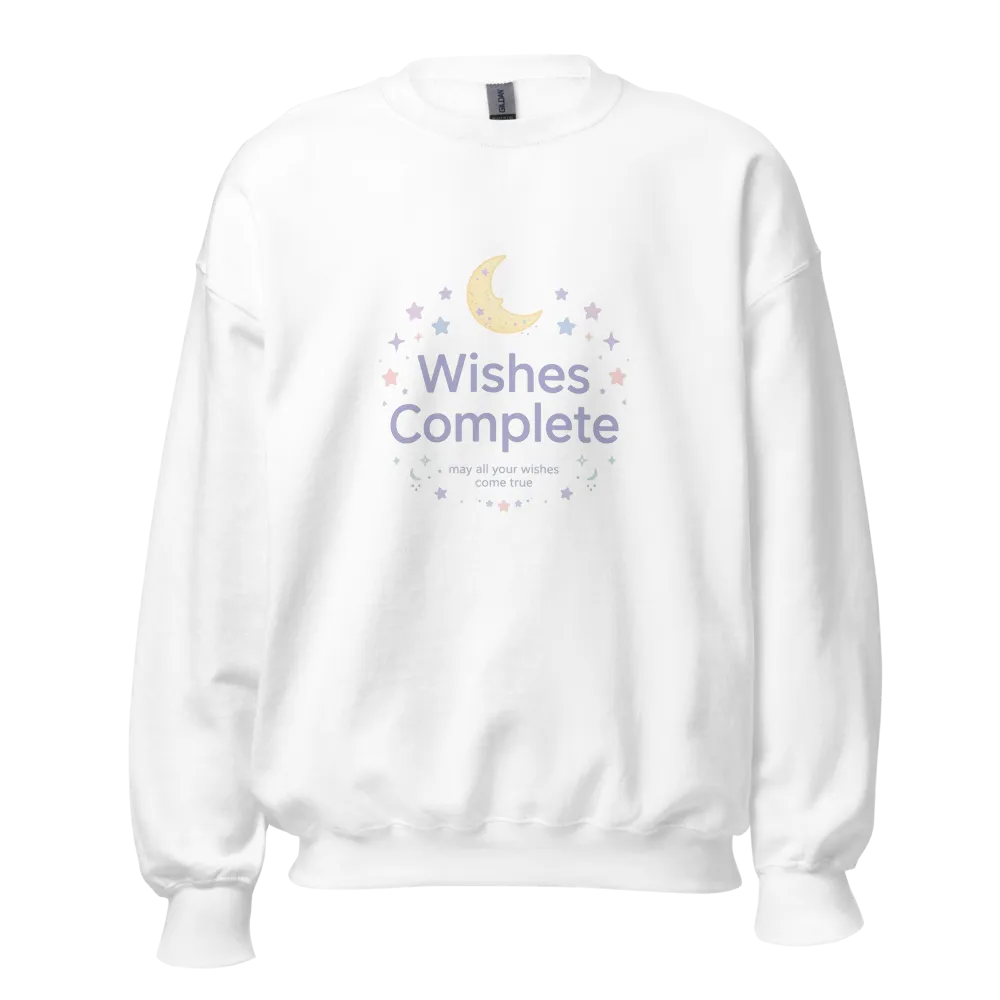 Wishes Complete Moon Stars Cute Sweatshirt