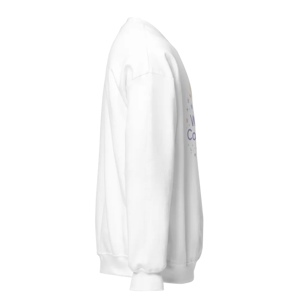 Wishes Complete Moon Stars Cute Sweatshirt thumbnail 4