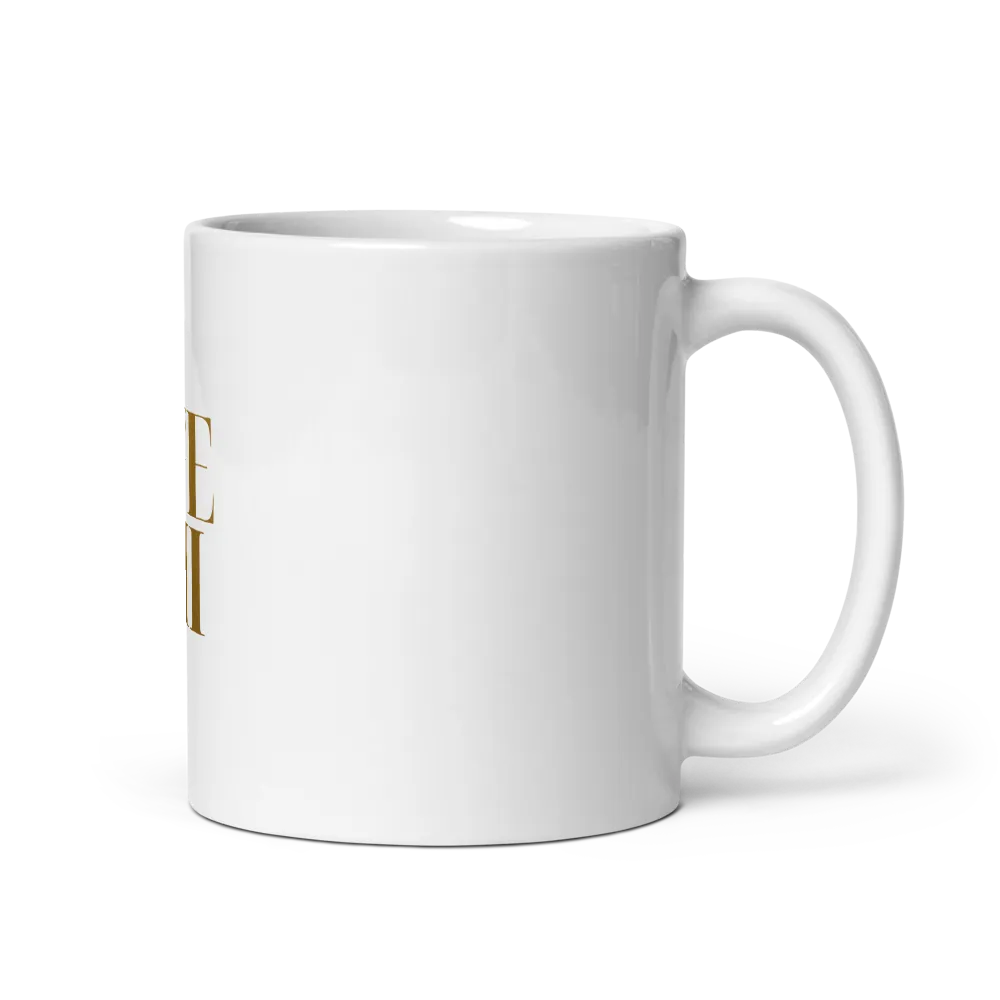 Ife mi Be Kind Mug Gold Serif