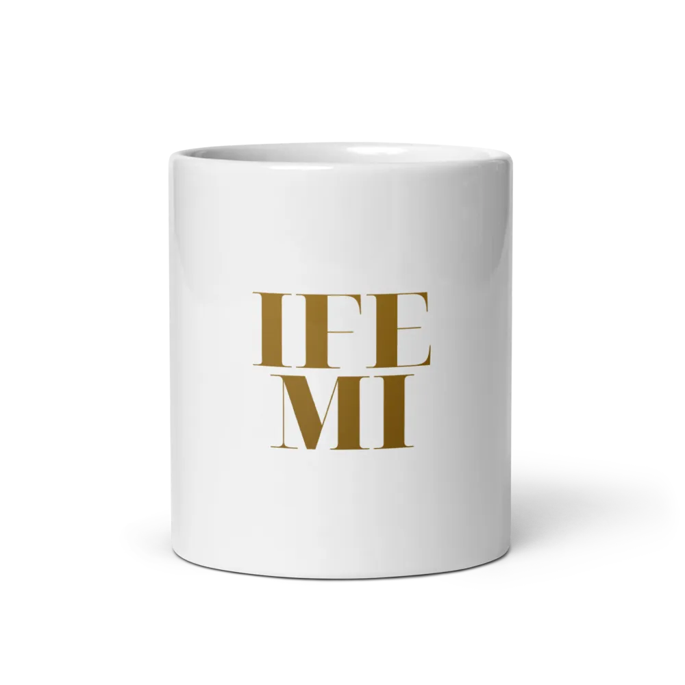 Ife mi Official Merch Mug Gold Serif thumbnail 2