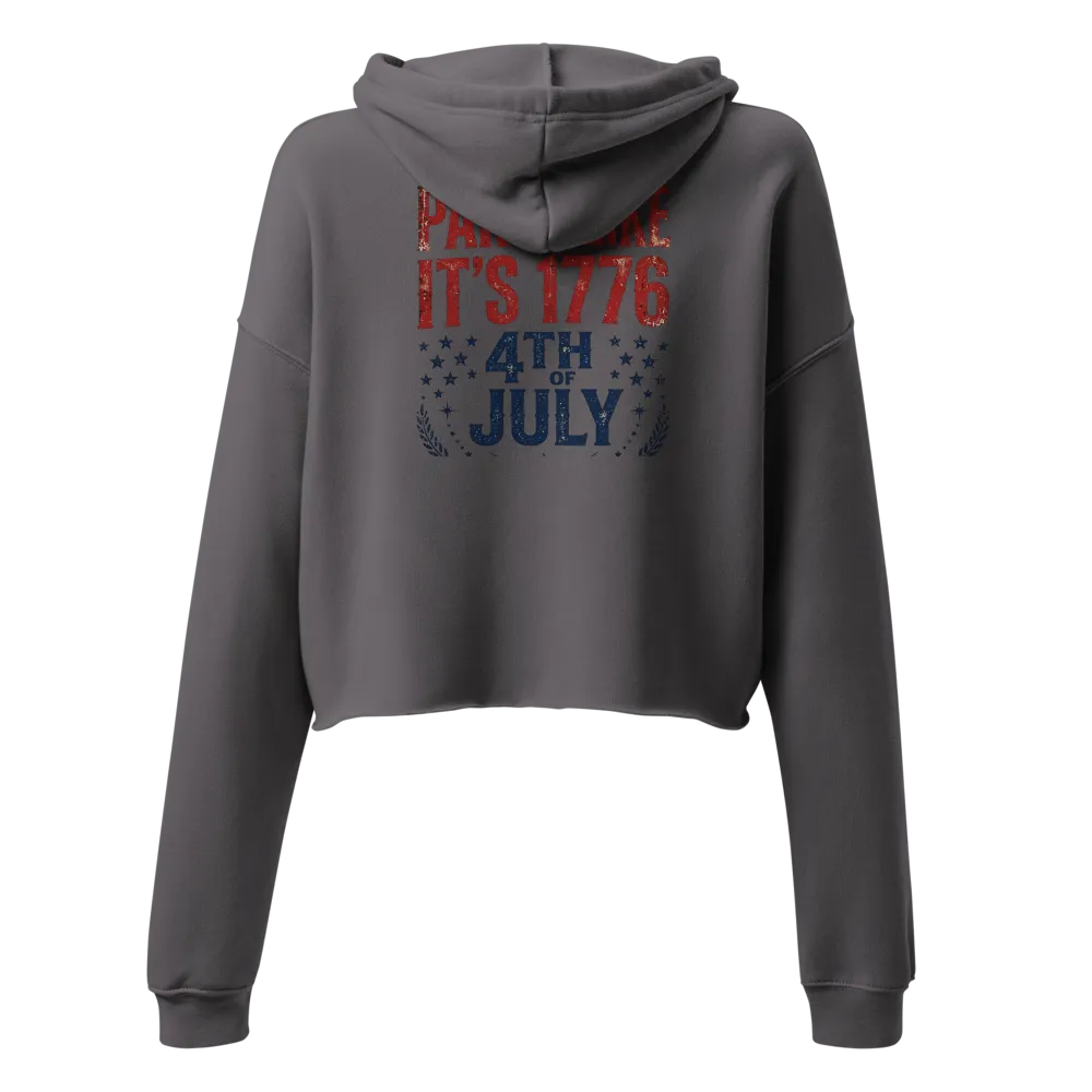 American Woman's Cropped Hoodie  thumbnail 2
