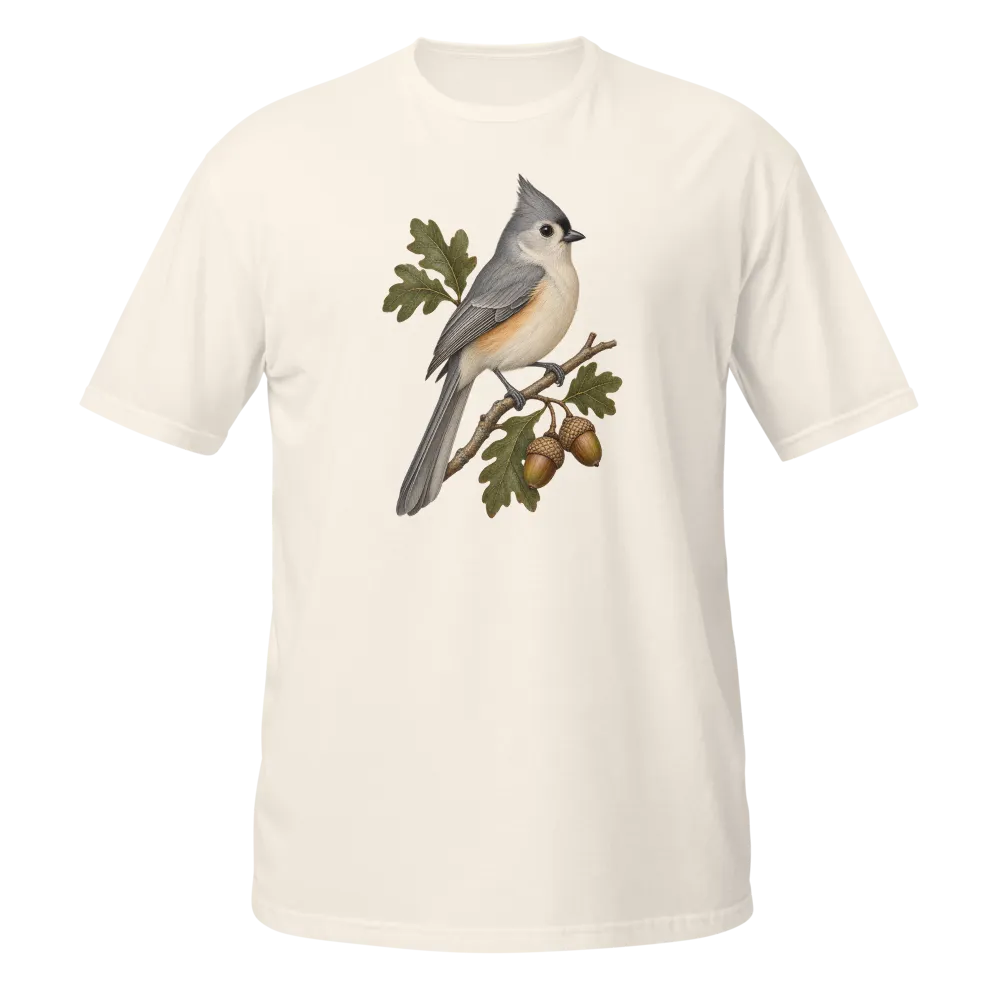 Tufted Titmouse — Botanical Bird Tee