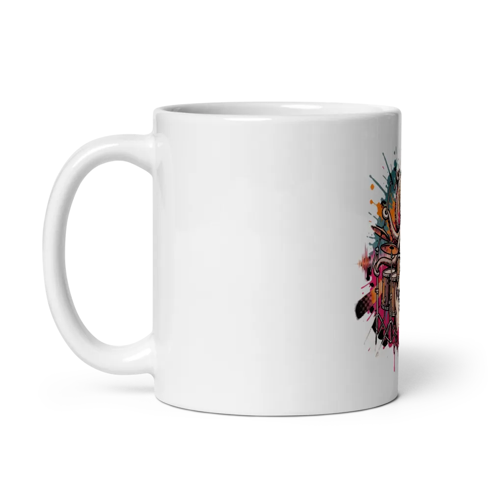 OctoBeat White Glossy Mug thumbnail 3