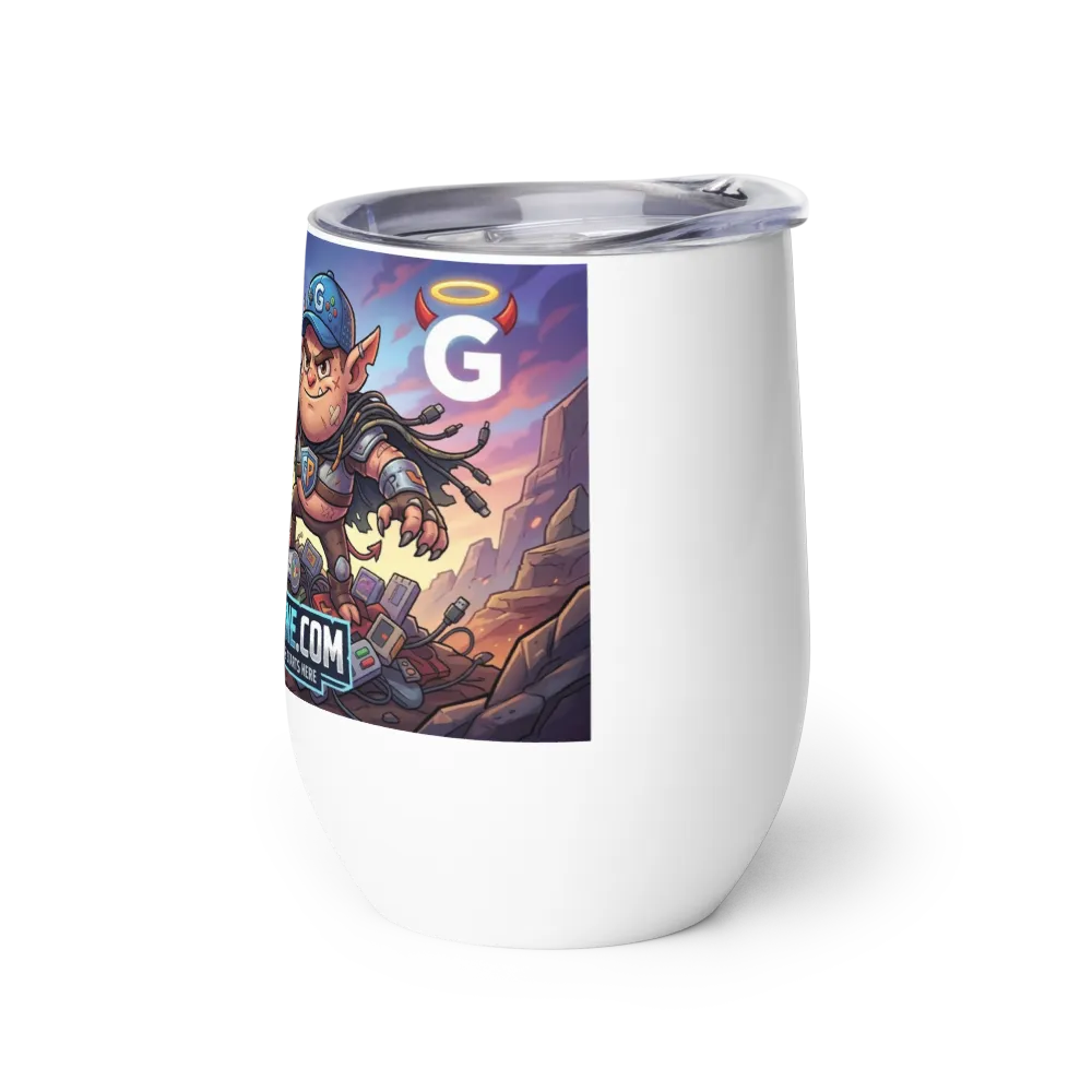 GP Troll Mascot Wine Tumbler thumbnail 3